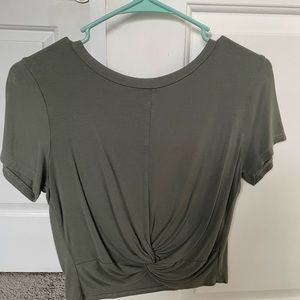 olive green t-shirt